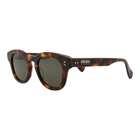 Kenzo Unisex Round/Oval Havana Havana Green Fashion Designer Eyewear - Picture 1 of 4
